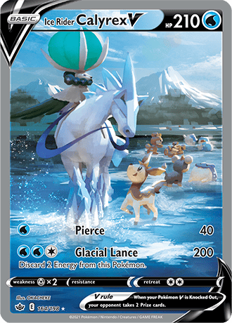 Ice Rider Calyrex V (Alternate Full Art) - 164/198 (SWSH06) Ultra Rare
