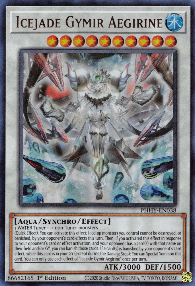 Icejade Gymir Aegirine (PHHY-EN038) Ultra Rare - Near Mint 1st Edition