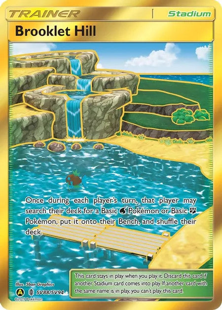 Brooklet Hill - SV88/SV94 (HIF:SV) Shiny Holo Rare - Near Mint Holofoi