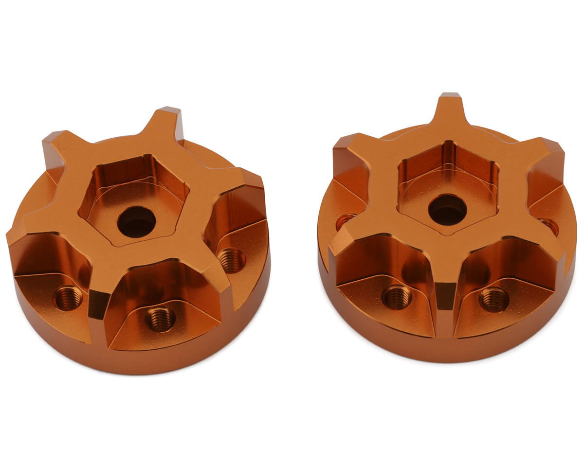 RC4WD 14mm Universal Aluminum Hex Hubs (2) (orange) (40 Series/Clod Wheels)