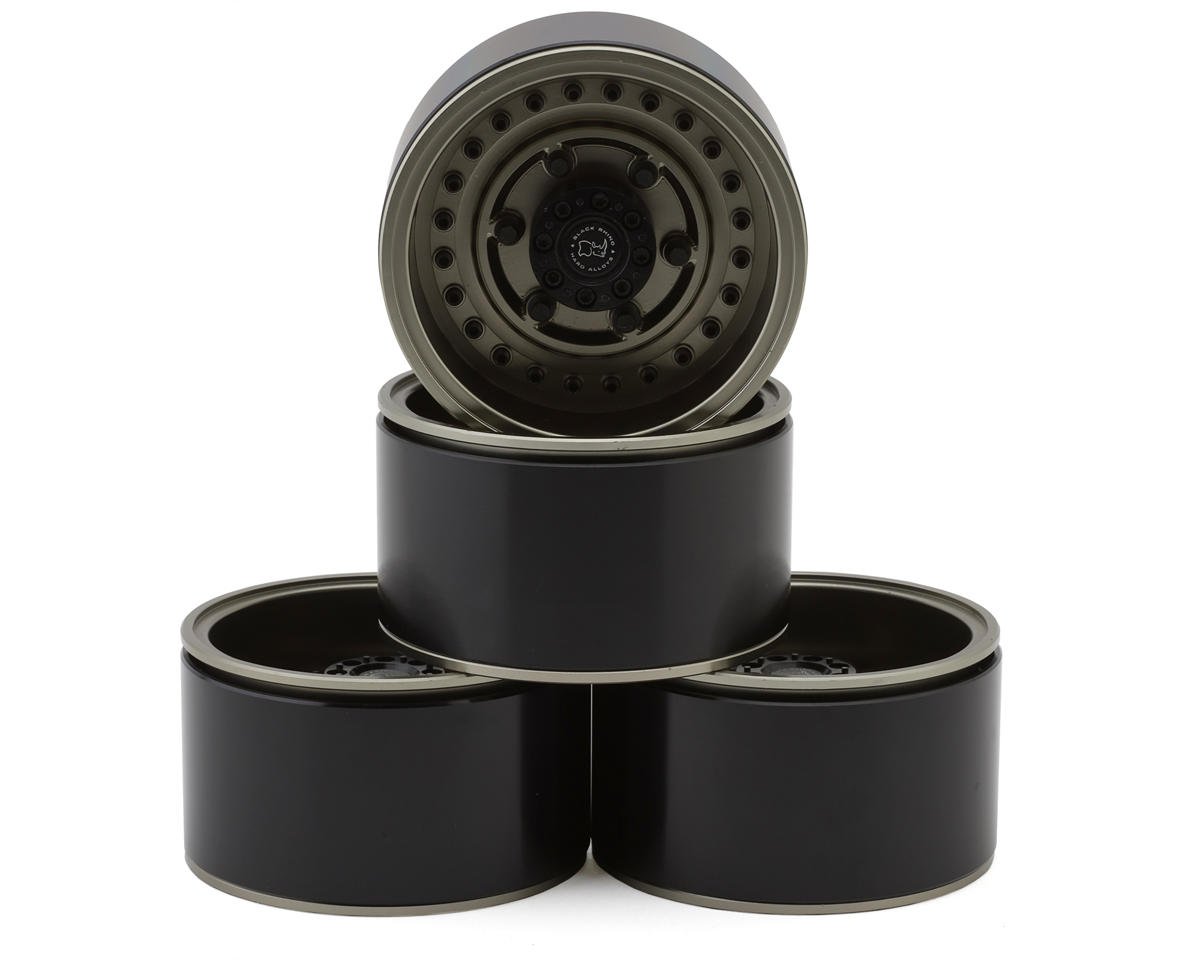 RC4WD Black Rhino Armory Internal Beadlock Deep Dish 2.2" Aluminum Crawler Wheels w/12mm Hex (4) (Grey)