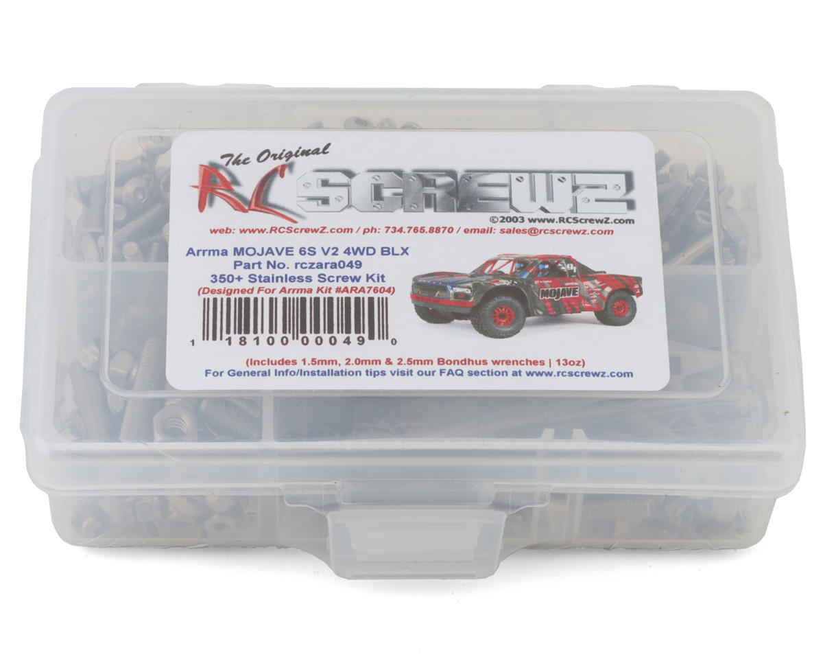 RC Screwz Arrma Mojave 6S BLX V2 Desert Truck Stainless Steel Screw Kit