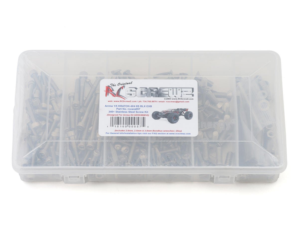 RC Screwz Arrma Kraton 8S BLX EXB 1/5 4x4 Stainless Steel Screw Kit