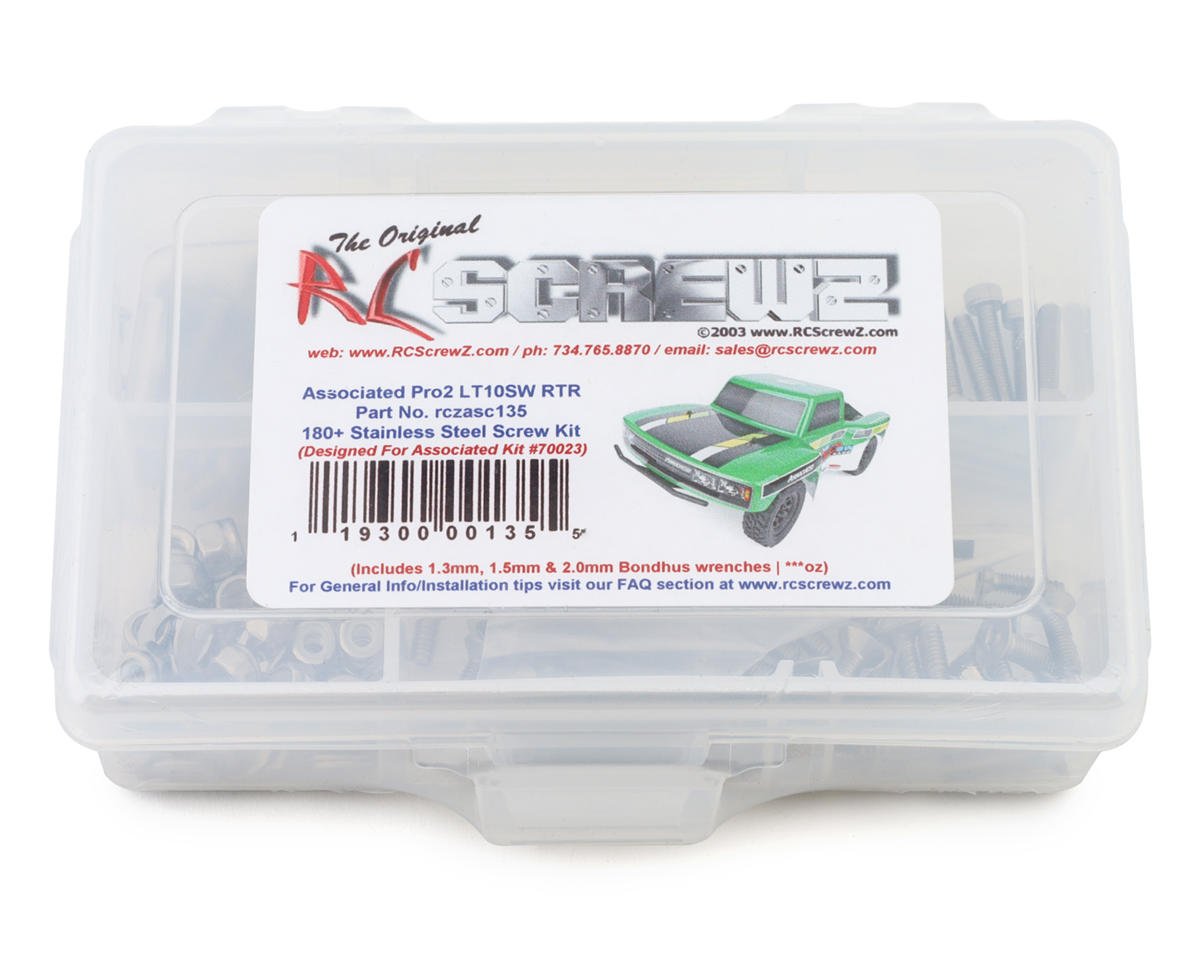RC Screwz Team Associated Pro2 LT10SW RTR SC Truck Stainless Steel Screw Kit