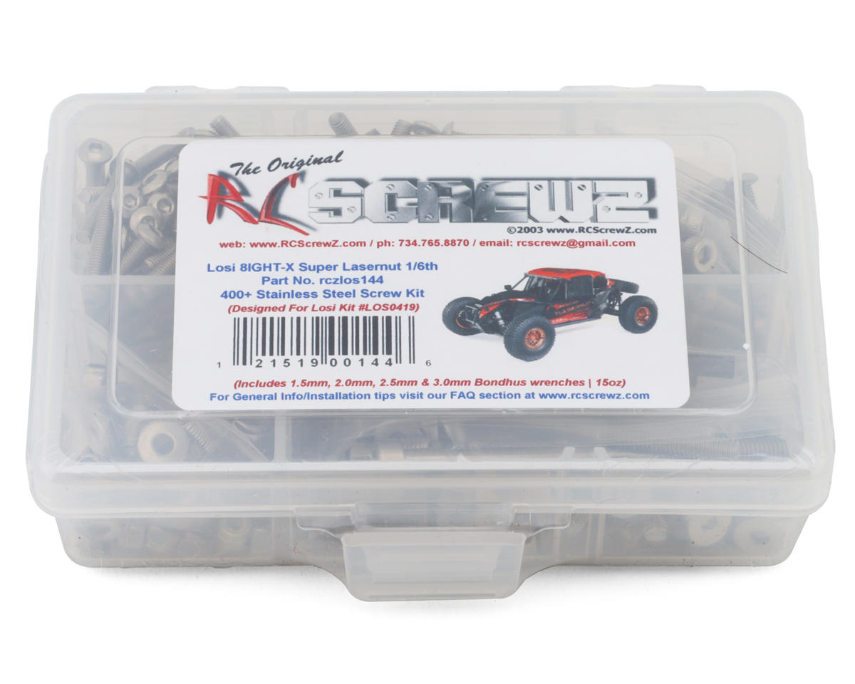 RC Screwz Team Losi 8IGHT-X Super Lasernut Buggy Stainless Steel Screw Kit Screw Kit