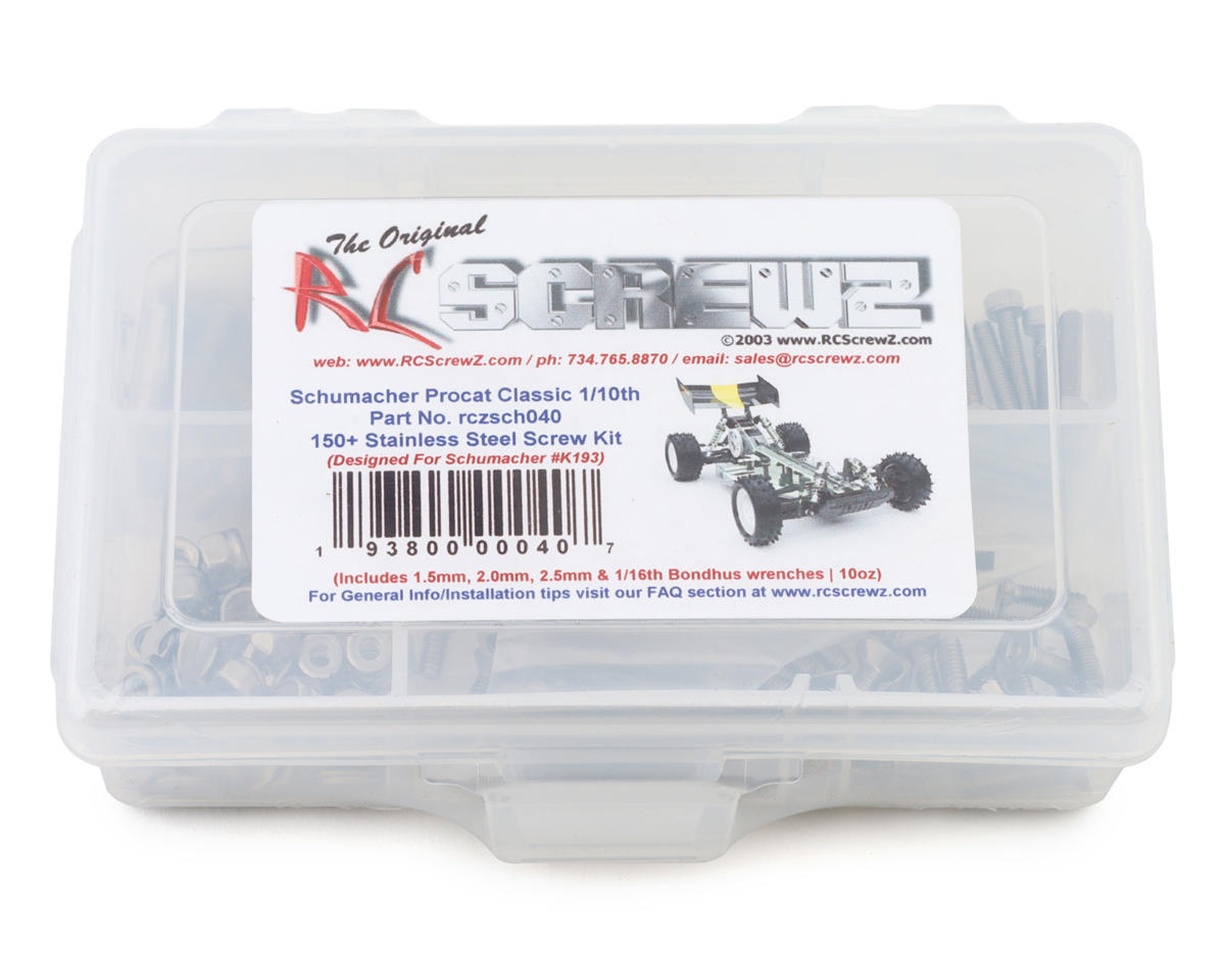 RC Screwz Schumacher ProCat Classic Stainless Steel Screw Kit