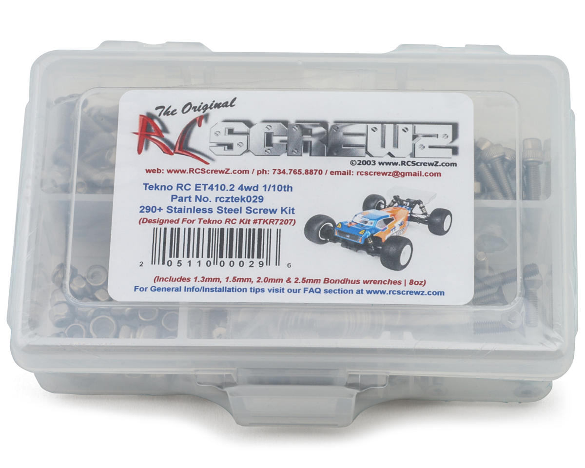 RC Screwz Tekno RC ET410.2 4WD 1/10 Truggy Stainless Steel Screw Kit
