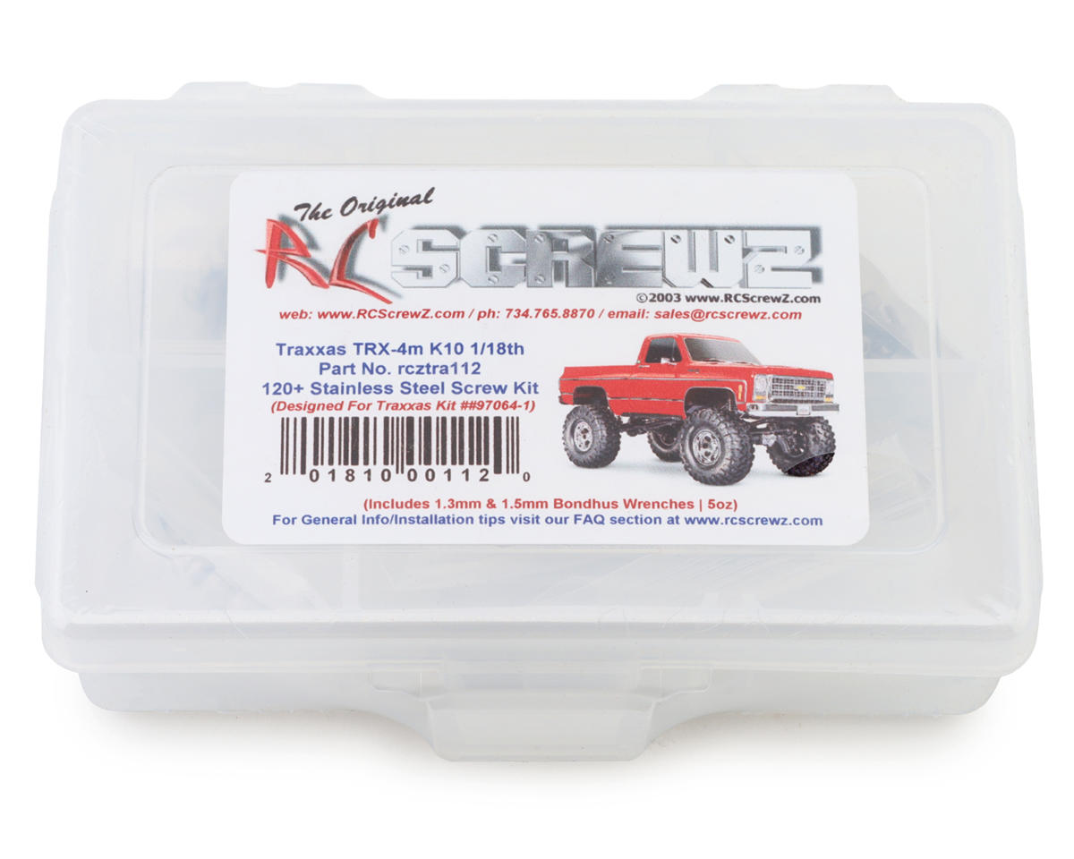 RC Screwz Stainless Steel Screw Kit for Traxxas TRX-4M K10