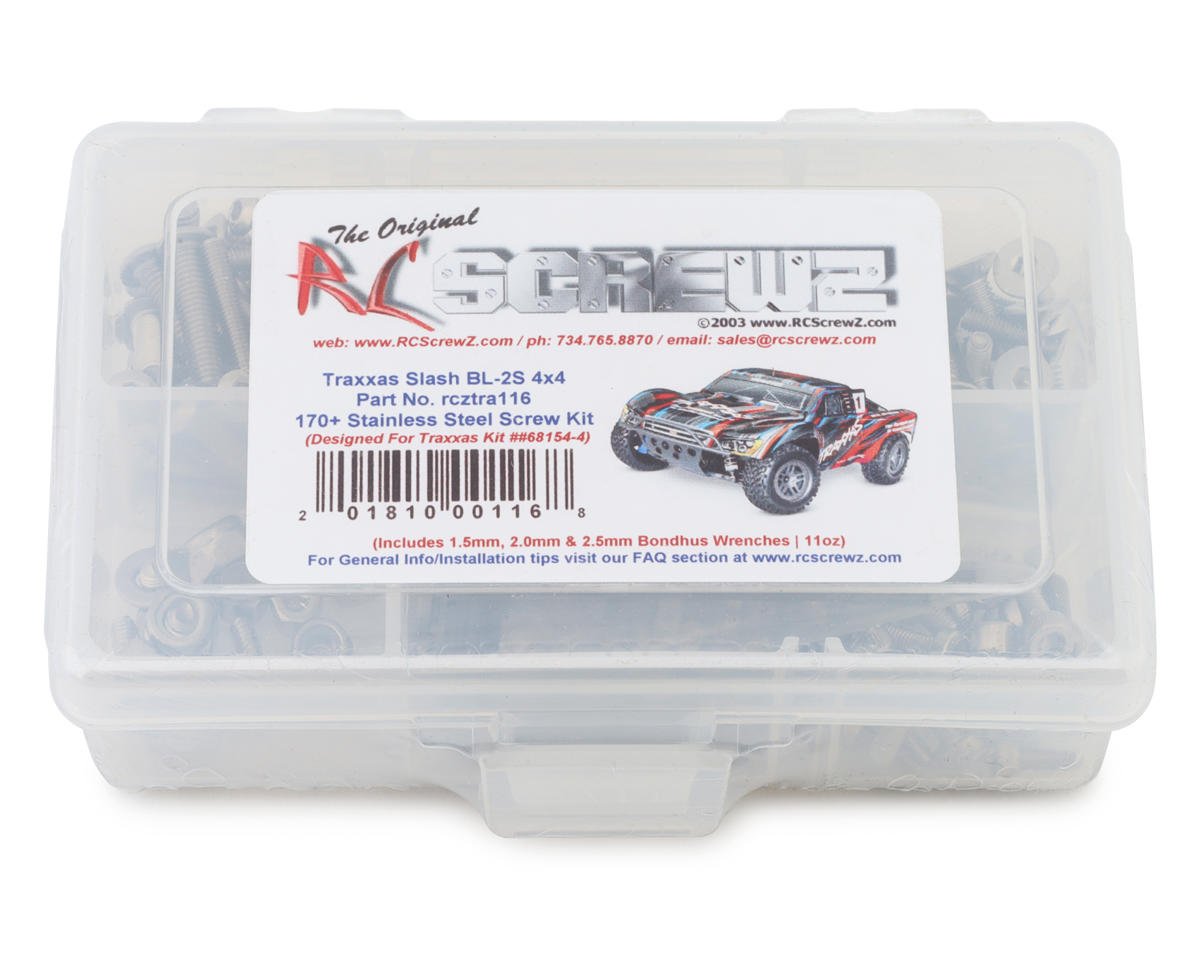 RC Screwz Traxxas Slash BL-2S 4x4 (#68154-4) Stainless Steel Screw Kit