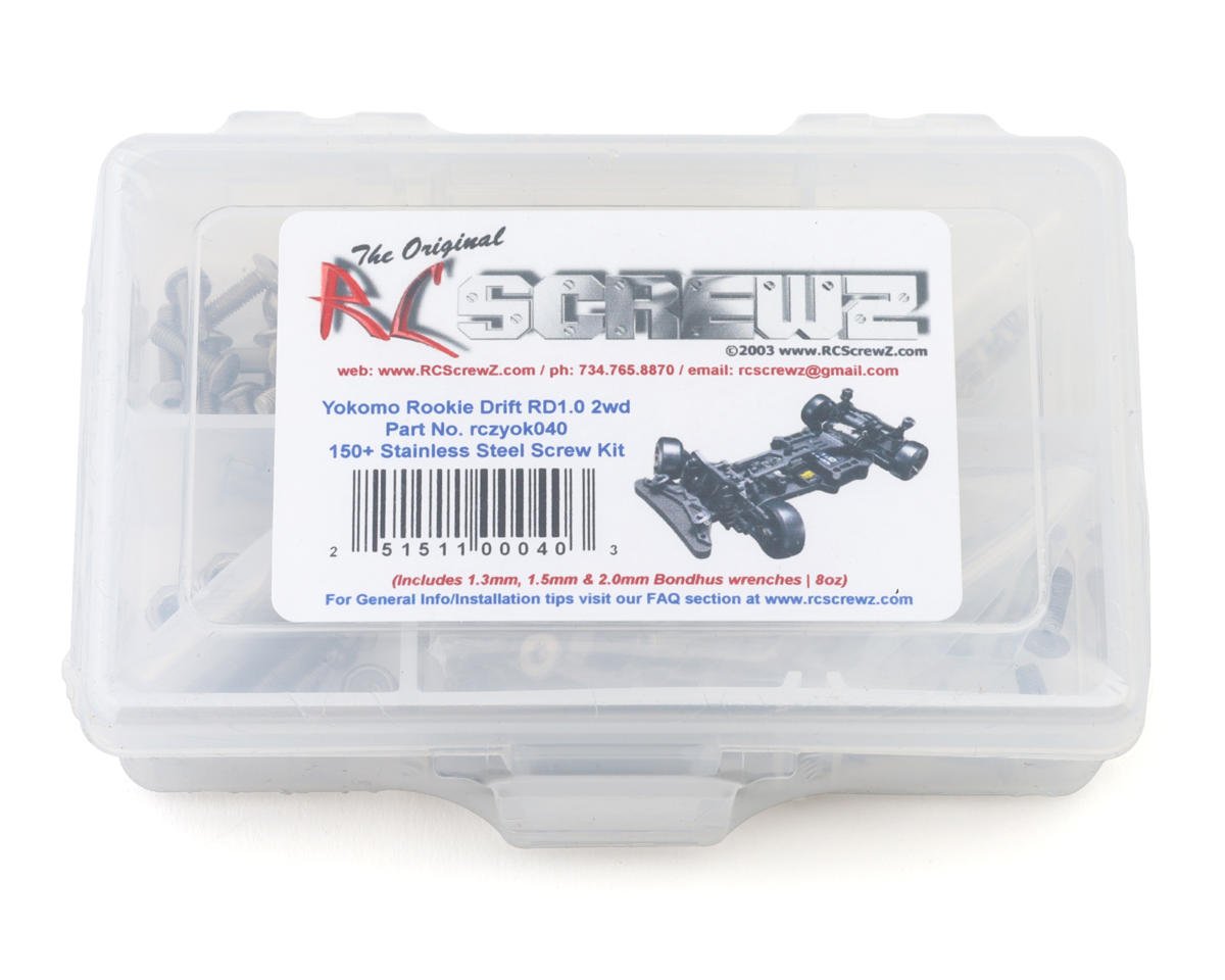 RC Screwz Yokomo Rookie Drift RD1.0 1/10 2WD Stainless Steel Screw Kit