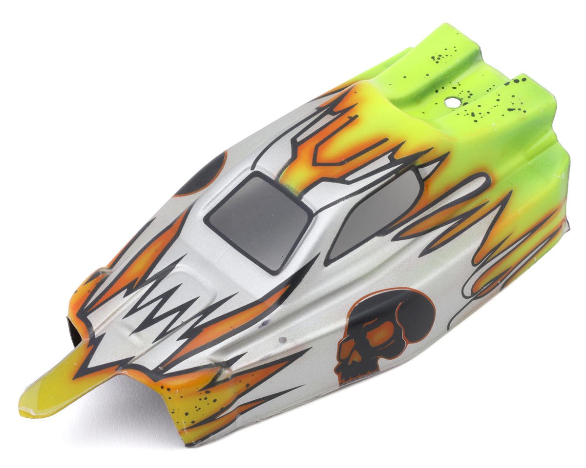 RadianZ Design Losi® Mini-B™ Retro 1/16 Pre-Painted Buggy Body (Retro Flames)