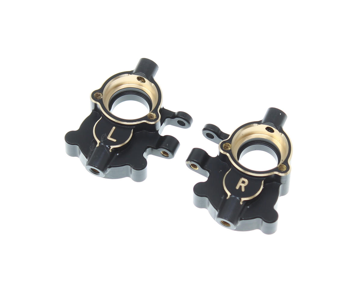 Redcat Ascent-18 Brass Inner Portal Covers (Black) (2)