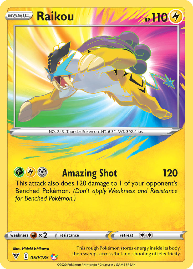 Raikou - 050/185 (SWSH04) Amazing Rare - Near Mint Holofoil