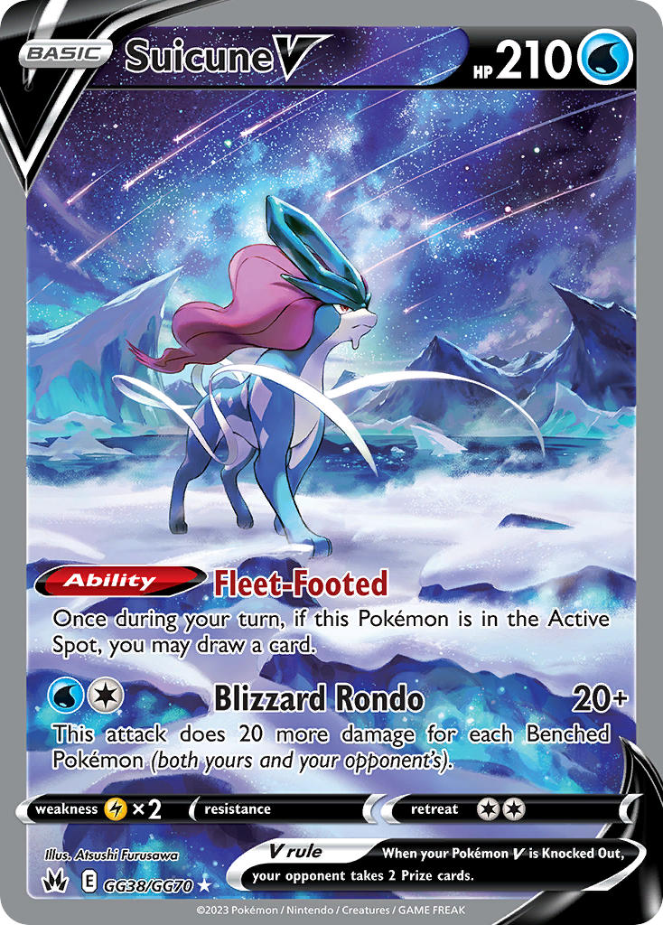 Suicune V - GG38/GG70 (CRZ:GG) Ultra Rare - Near Mint Holofoil
