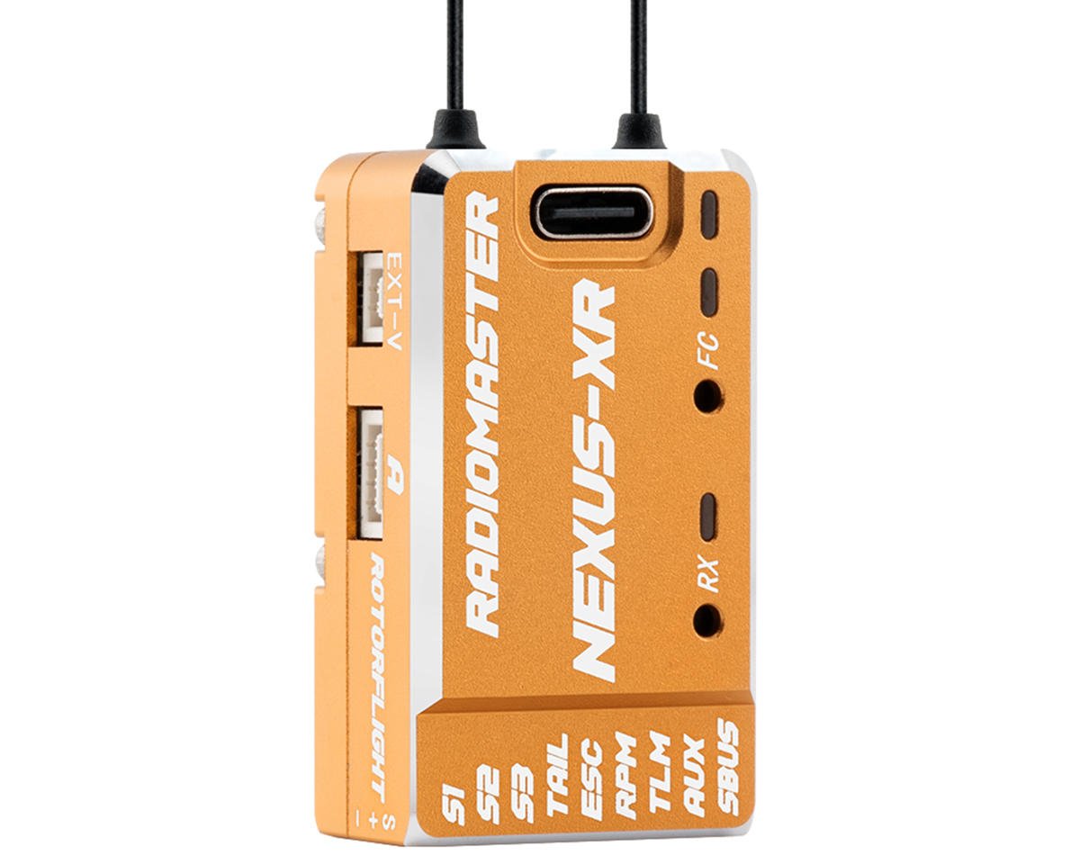 RadioMaster Nexus-XR Rotorflight Helicopter 2.4GHz Receiver Gyro (Gold)