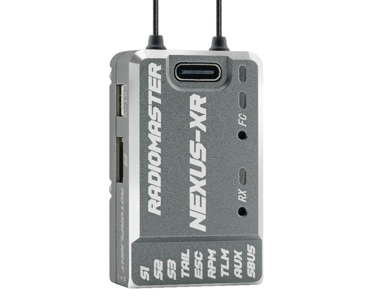RadioMaster Nexus-XR Rotorflight Helicopter 2.4GHz Receiver Gyro (Grey)