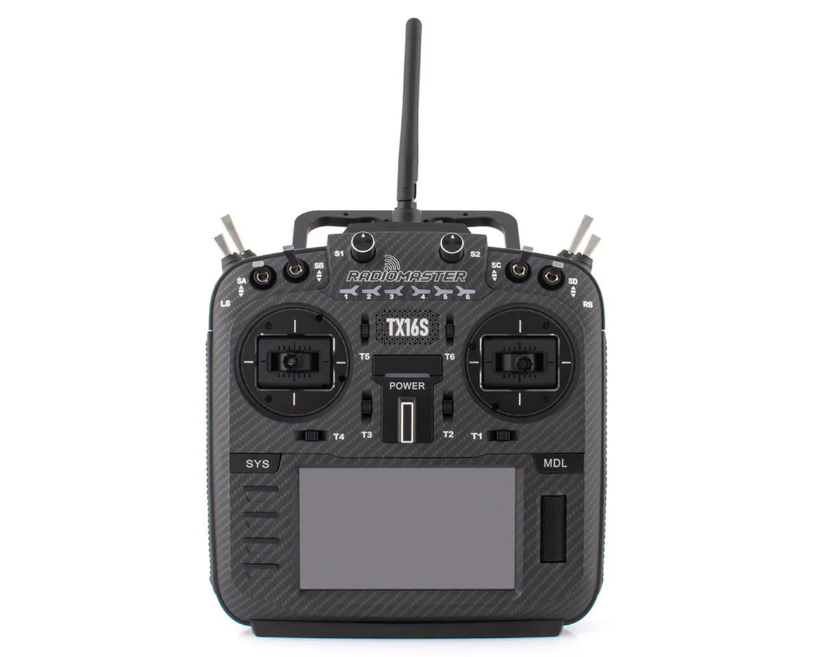 RadioMaster TX16S MKII Max 2.4GHz 16-Channel Radio System w/V4 Hall Gimbal (4-in-1) (Black)