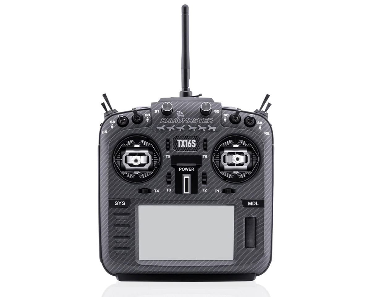 RadioMaster TX16S MKII Max 2.4GHz 16-Channel Radio System w/AG01 Gimbal (4-in-1) (Black)