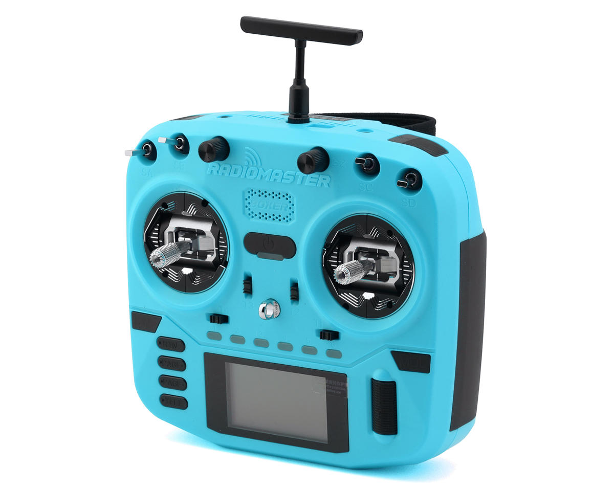 RadioMaster Boxer Crush 2.4GHz 16-Channel Radio System (ELRS) w/AG01 Gimbal (Blue)
