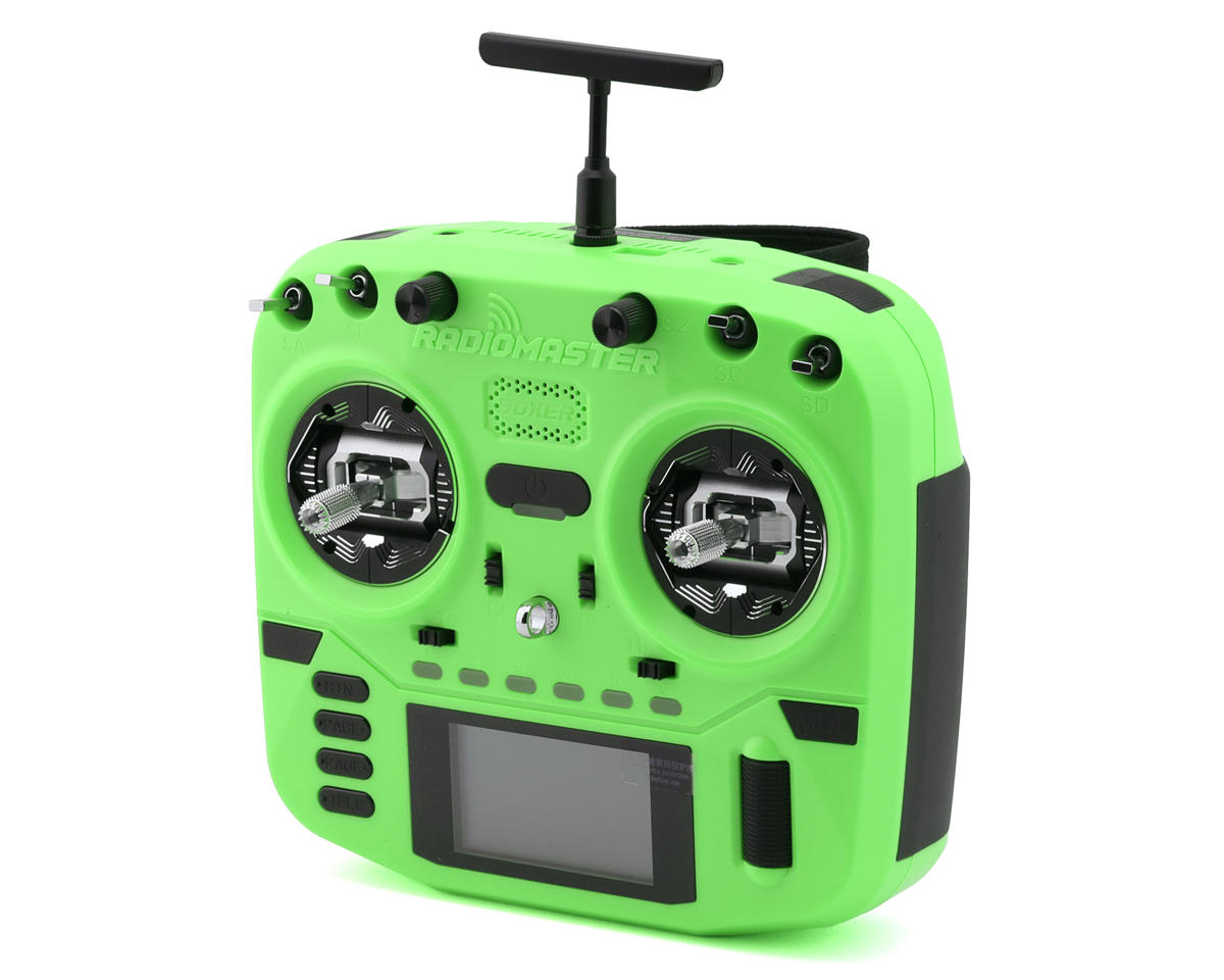 RadioMaster Boxer Crush 2.4GHz 16-Channel Radio System (ELRS) w/AG01 Gimbal (Green)