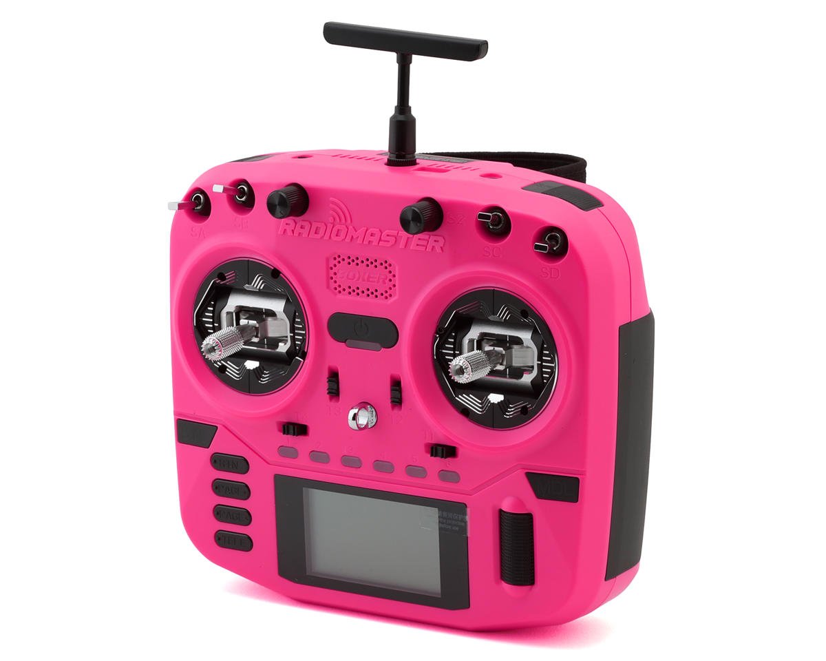 RadioMaster Boxer Crush 2.4GHz 16-Channel Radio System (ELRS) w/AG01 Gimbal (Pink)
