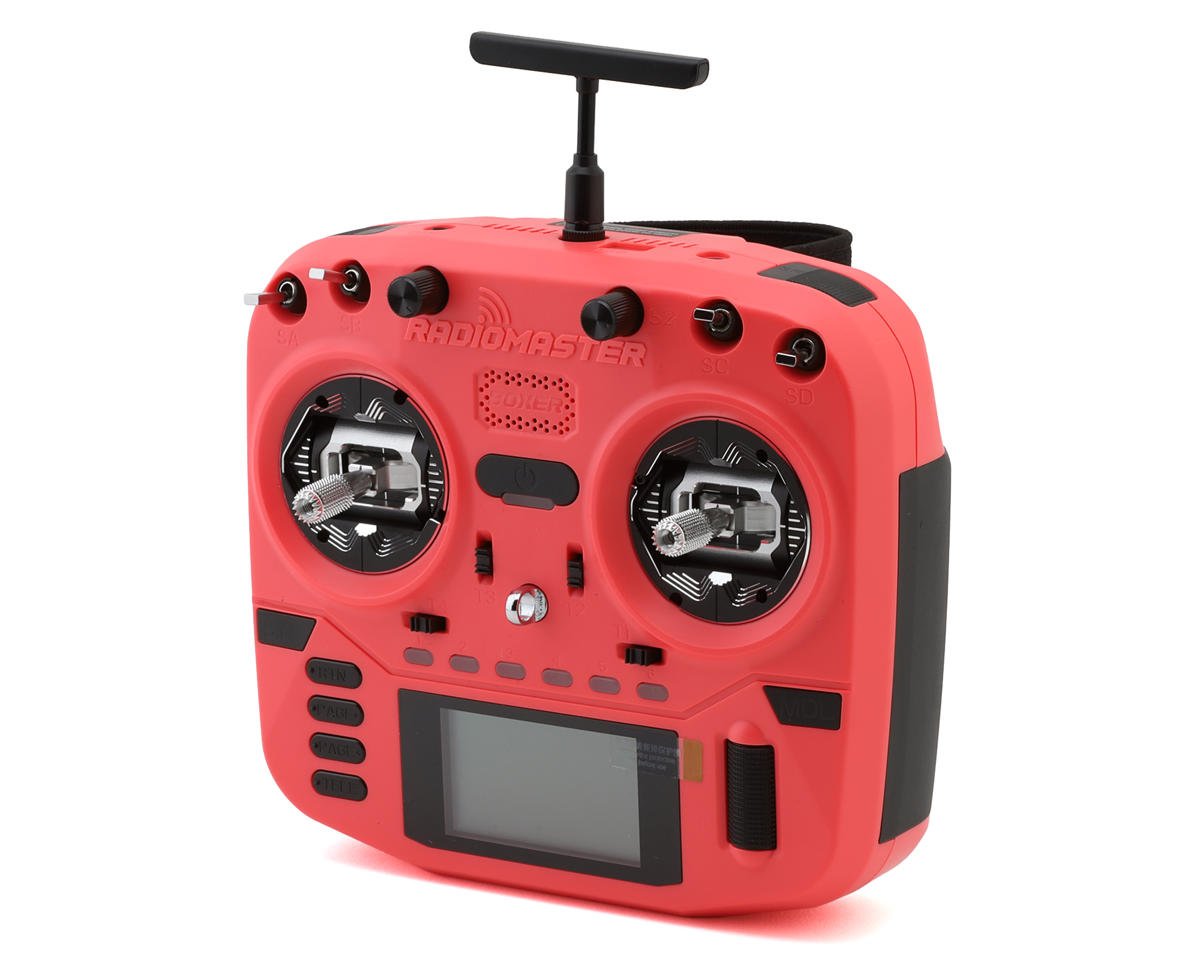 RadioMaster Boxer Crush 2.4GHz 16-Channel Radio System (ELRS) w/AG01 Gimbal (Red)