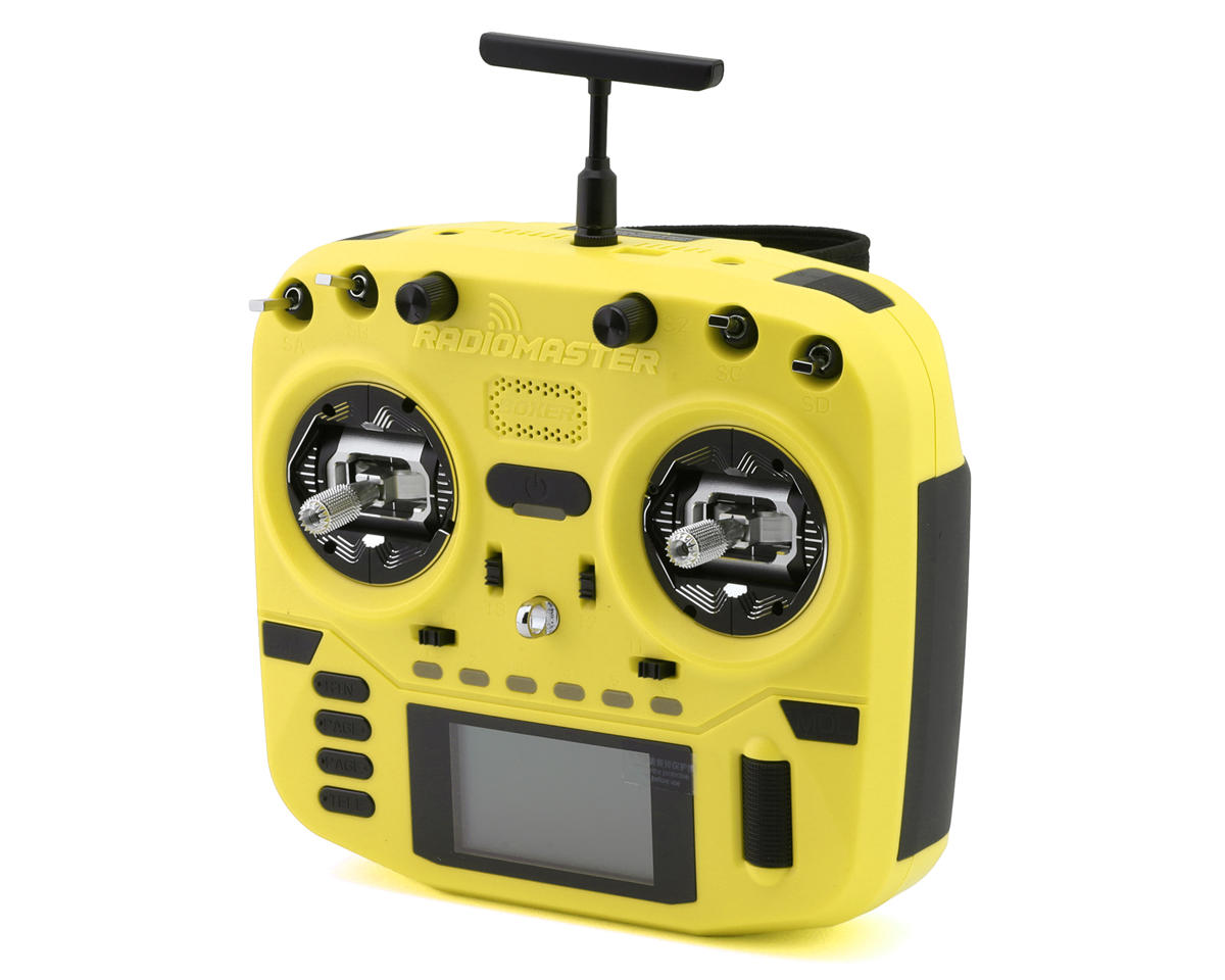 RadioMaster Boxer Crush 2.4GHz 16-Channel Radio System (ELRS) w/AG01 Gimbal (Yellow)