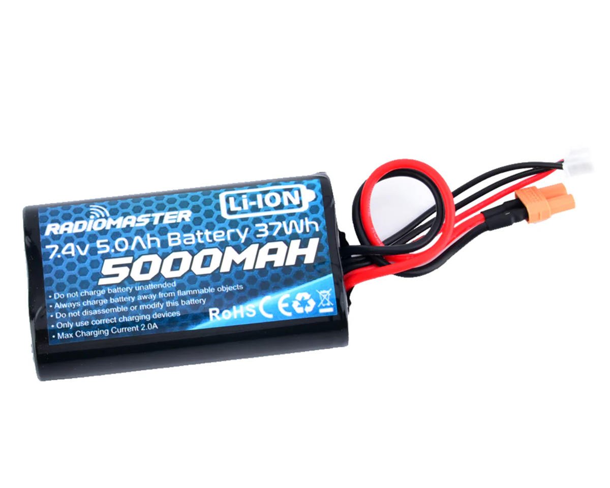 RadioMaster LiIo TX Battery (TX16S/TX12 MKII/MT12) (7.4V/5000mAh) w/XT30