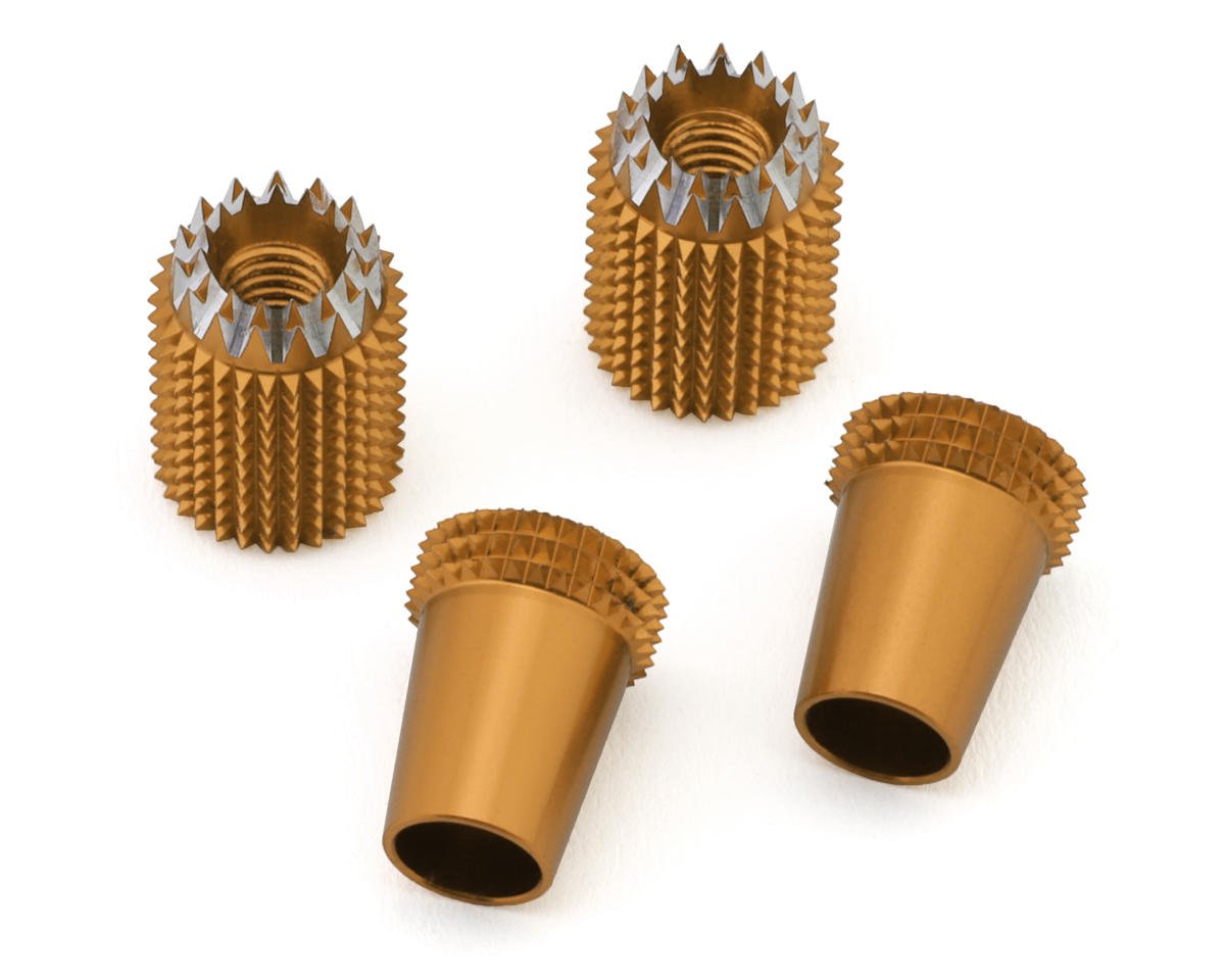 RadioMaster Sticky 360 Gimbal Stick Ends for AG01/AG01-V Gimbals (4mm Thread) (Gold)