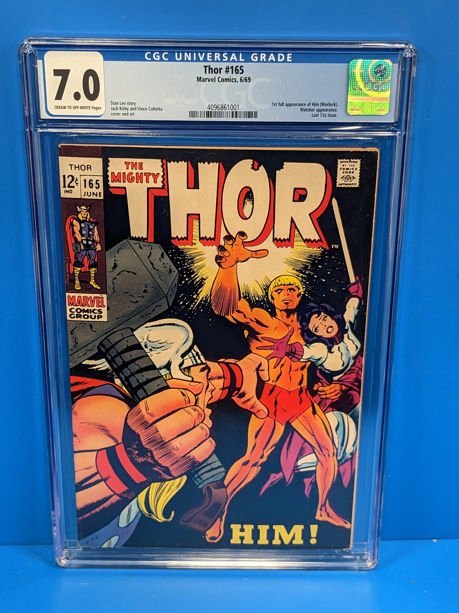Thor (1966 Series) #165 (CGC 7.0) 1st Full Appearance of HIM (Adam War