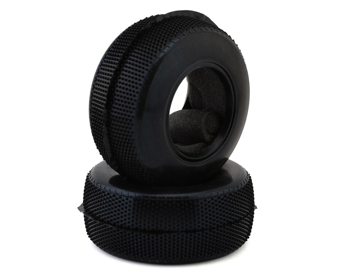 Raw Speed RC Rewind 1/10 Short Course Carpet Tires (2) (Soft) w/Foam Inserts