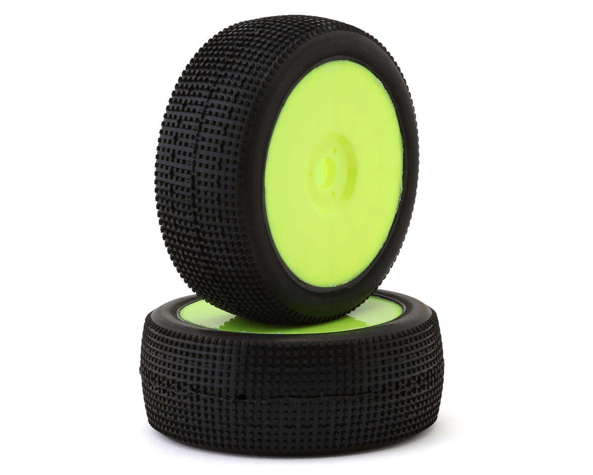 Raw Speed RC Aurora 1/8 Buggy Pre-Mounted Tires (Yellow) (2) (Soft)