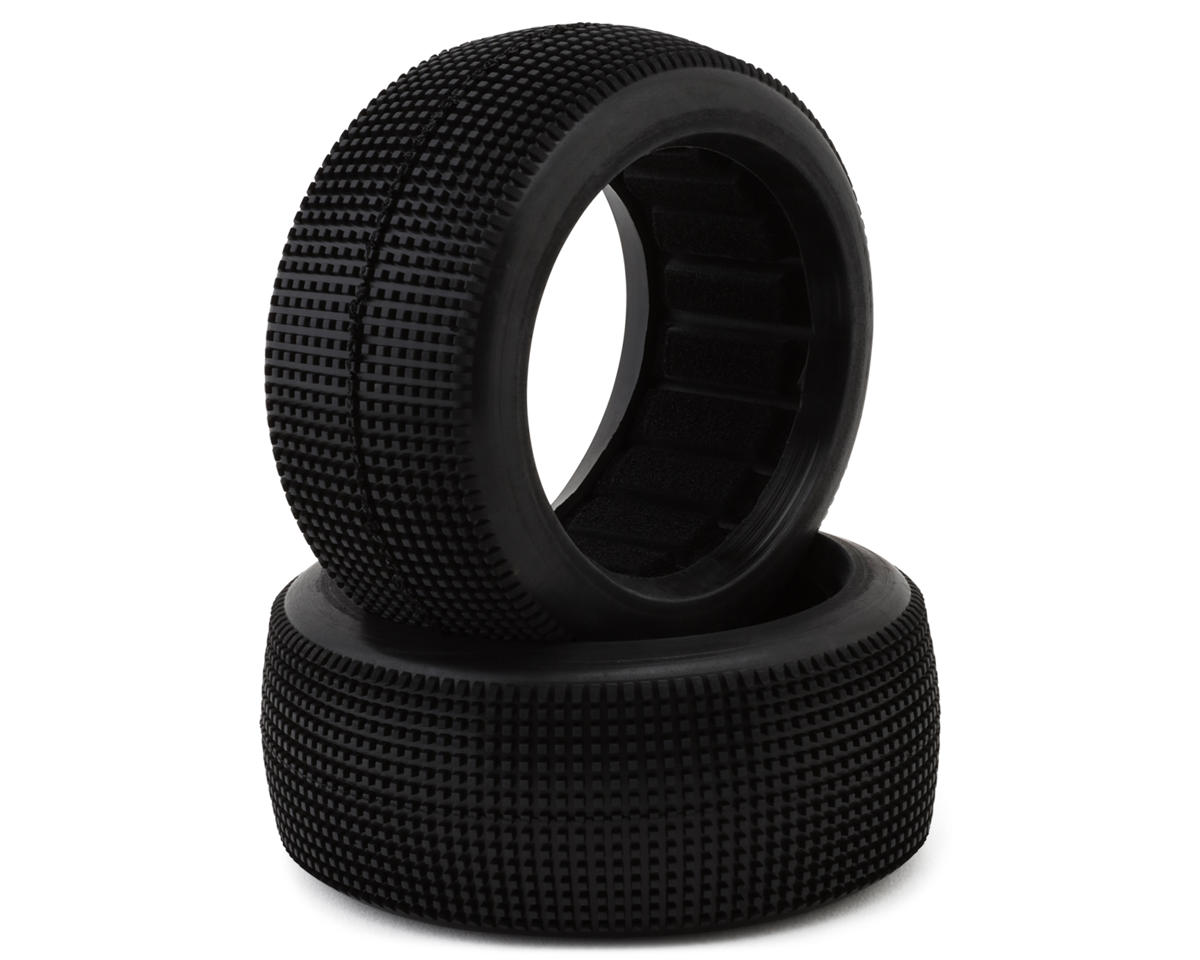 Raw Speed RC Mach One 1/8 Buggy Tires (2) (Clay) w/Closed Cell Inserts