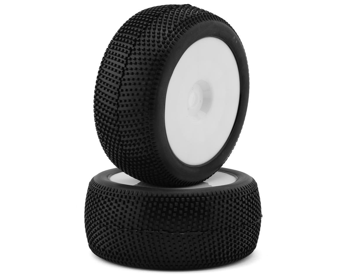Raw Speed RC Villain 1/8 Truggy Pre-Mounted Tires (White) (2) (Super Soft)