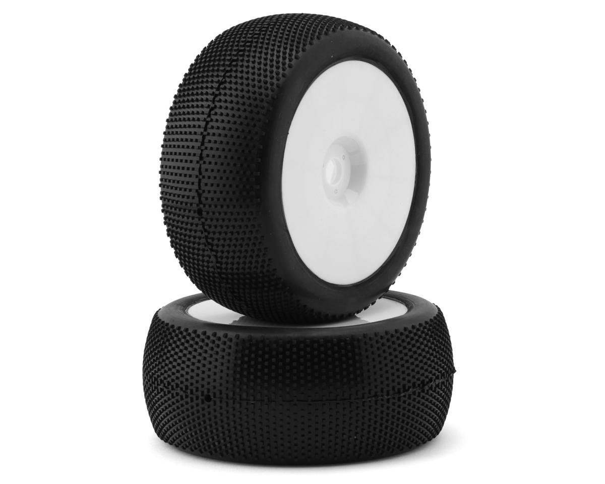 Raw Speed RC SuperMini 1/8 Truggy Pre-Mounted Tires (White) (2) (Soft)