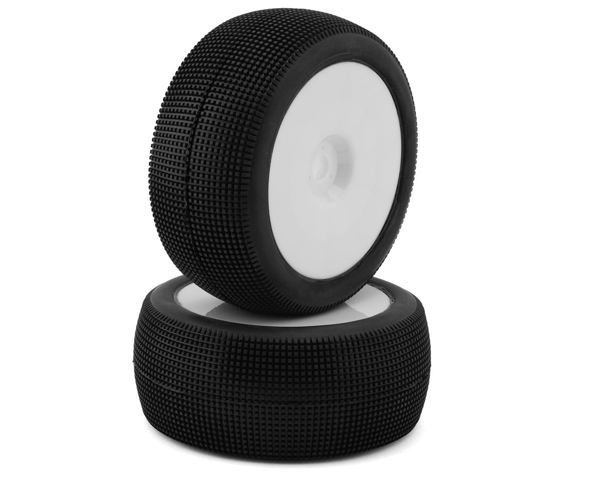 Raw Speed RC Mach One 1/8 Truggy Pre-Mounted Tires (White) (2) (Super Soft)