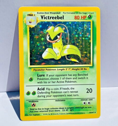 Victreebel - 14/64 (JU) Holo Rare - Near Mint Unlimited Holofoil Mispr