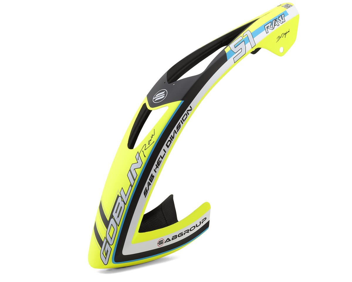 SAB Goblin Carbon Fiber Canopy (Yellow) (ilGoblin Raw 700) w/Grommets