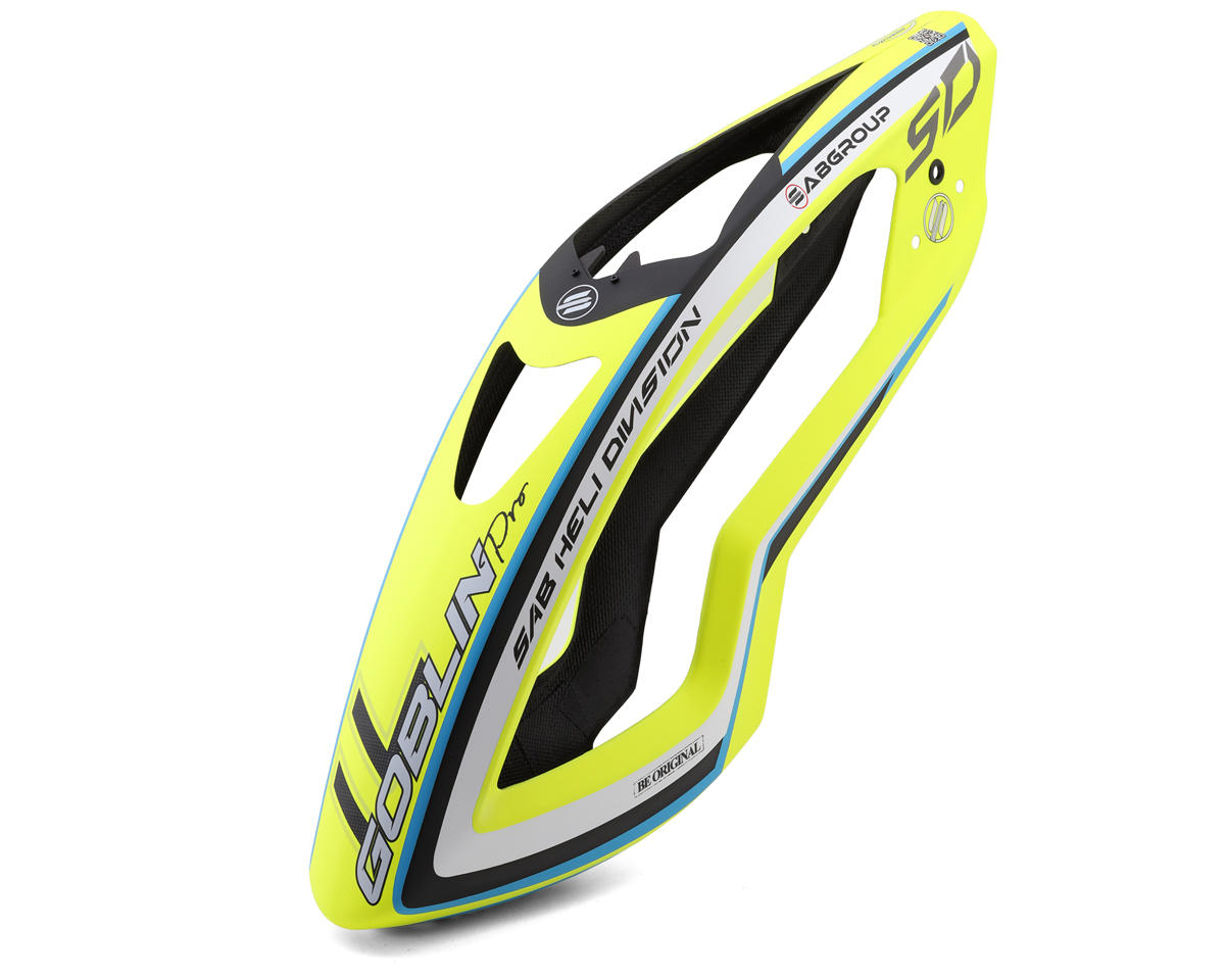 SAB Goblin Carbon Fiber Canopy (Yellow) (ilGoblin Pro 700) w/Grommets