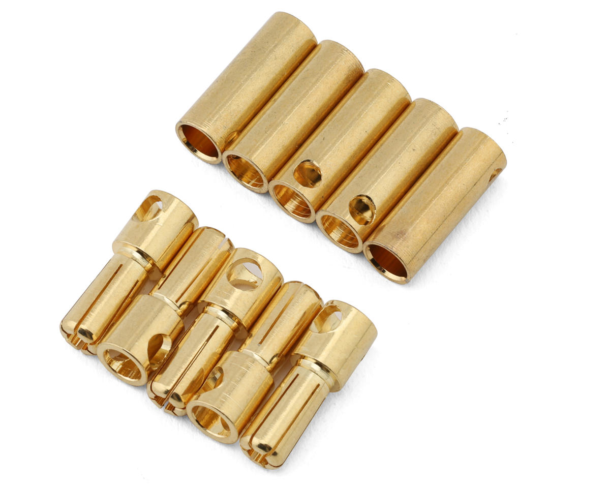 Samix 5mm High Current Bullet Plug Connector Set (5 Male/5 Female)