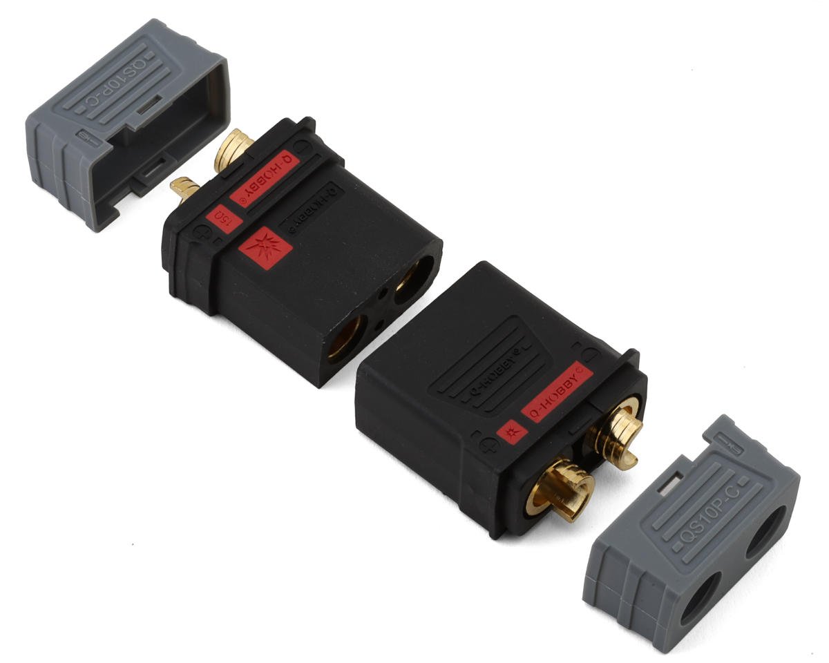 Samix QS10P Anti-Spark Connectors (Black) (1 Male/1 Female)