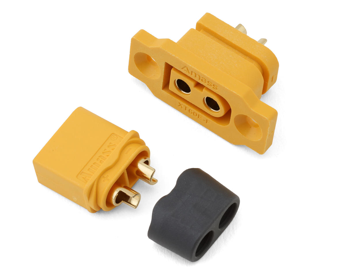 Samix XT60EF/XT60H Mountable Connectors w/Wire Cover (1 Male/1 Female)