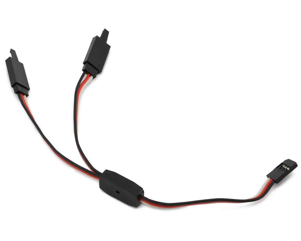 Samix Futaba Y-Harness Connector Leads w/Buckle (1 Male to 2 Female) (150mm)