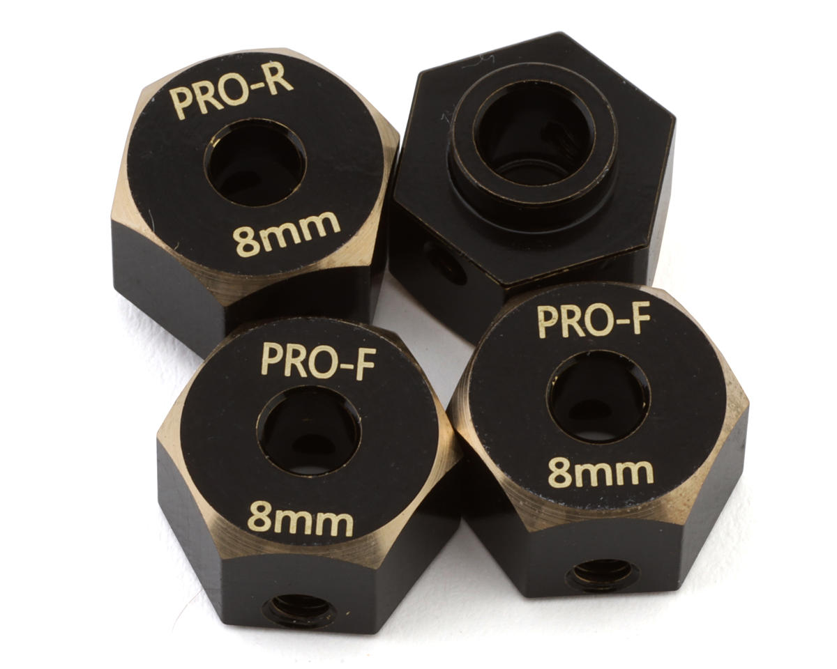 Samix Axial SCX10 Pro Brass Hex Adapters (8mm) (4)