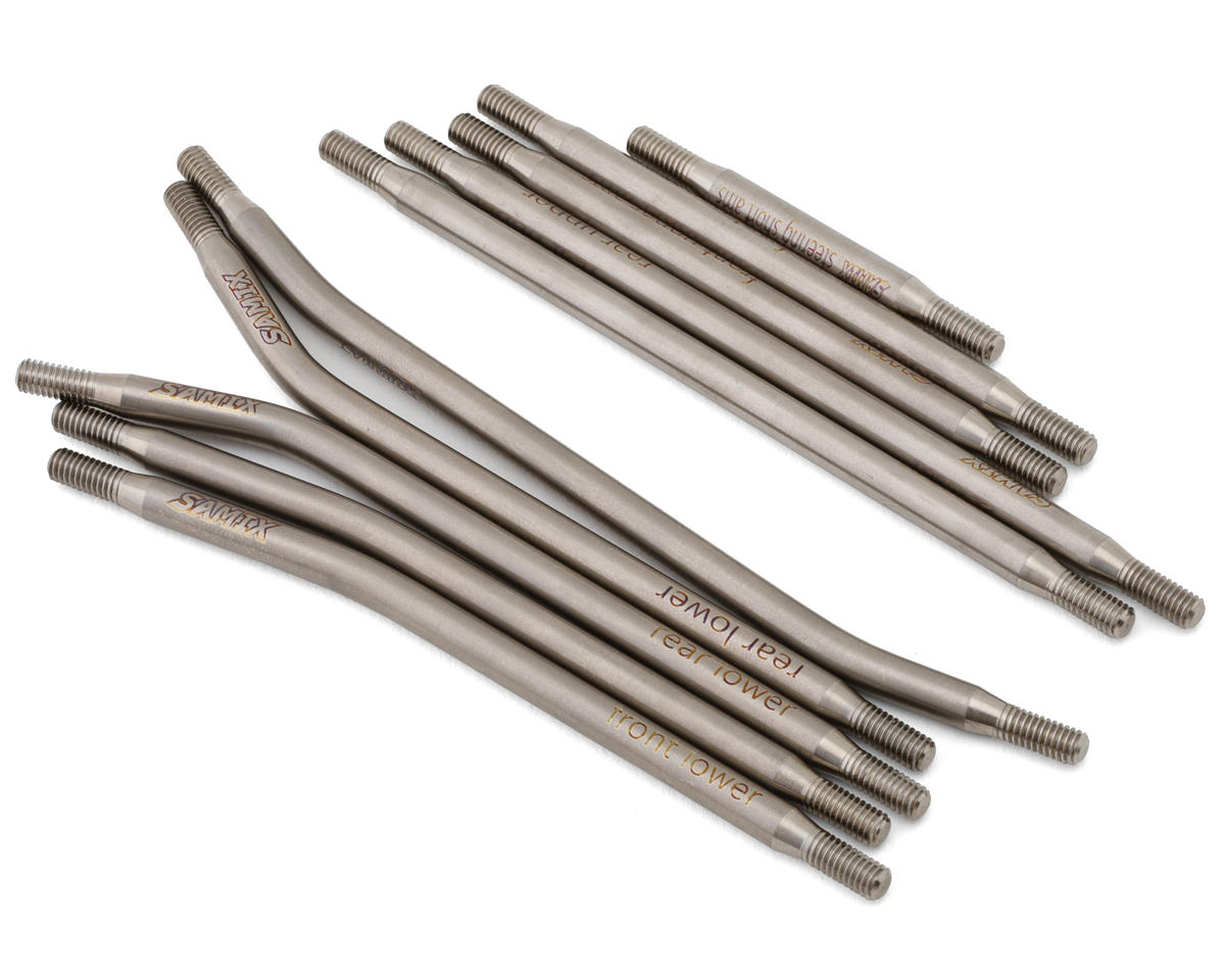 Samix SCX10 Pro Titanium High Clearance Links (10) (Servo On Axle Setup) w/Steering Links