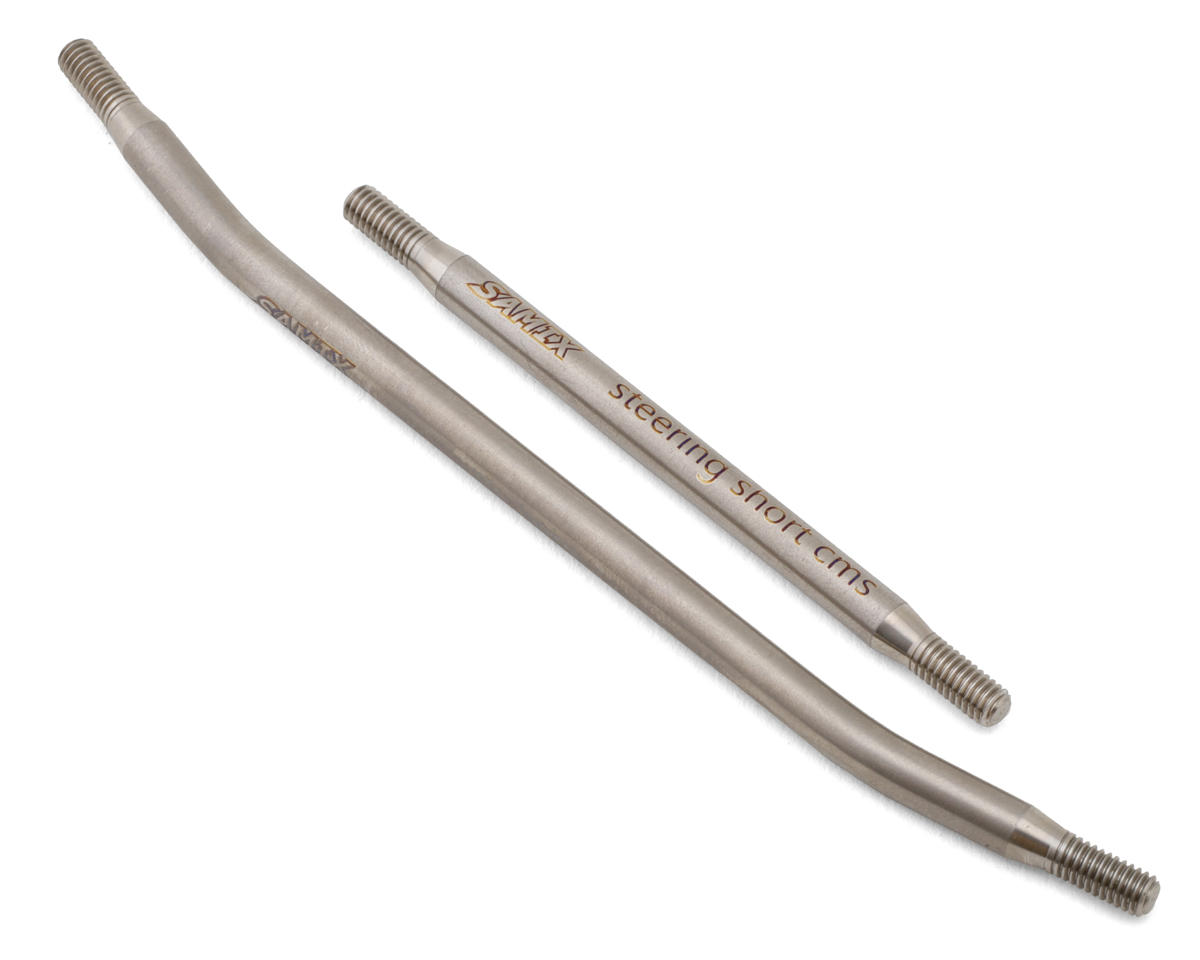 Samix SCX10 Pro Titanium Steering Links (2) (Chassis Mounted Servo)