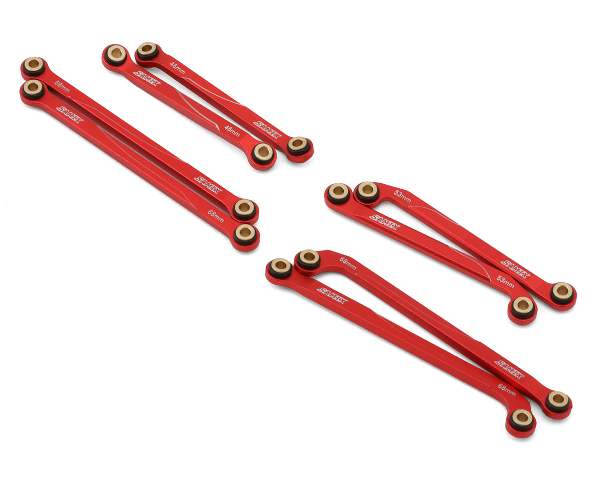 Samix Aluminum High Clearance Link Set for Traxxas TRX-4M (Red) (8)