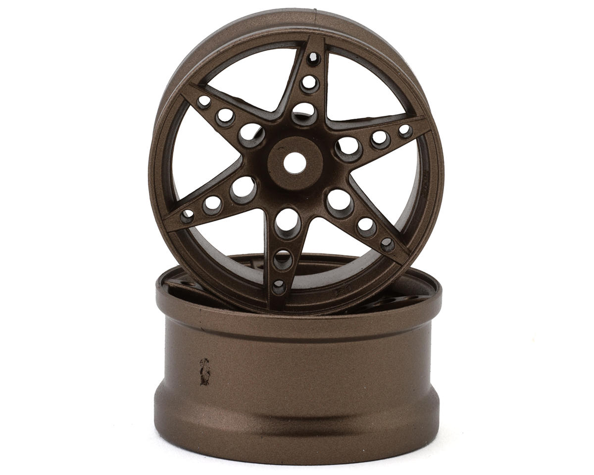 Sideways RC SRC R1 Multi-Spoke Nylon Drift Wheels (Bronze) (2) (6mm Offset) w/12mm Hex