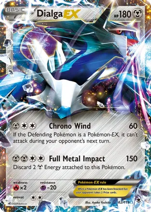 Dialga EX - 062/119 (PHF) Ultra Rare - Light Play Holofoil