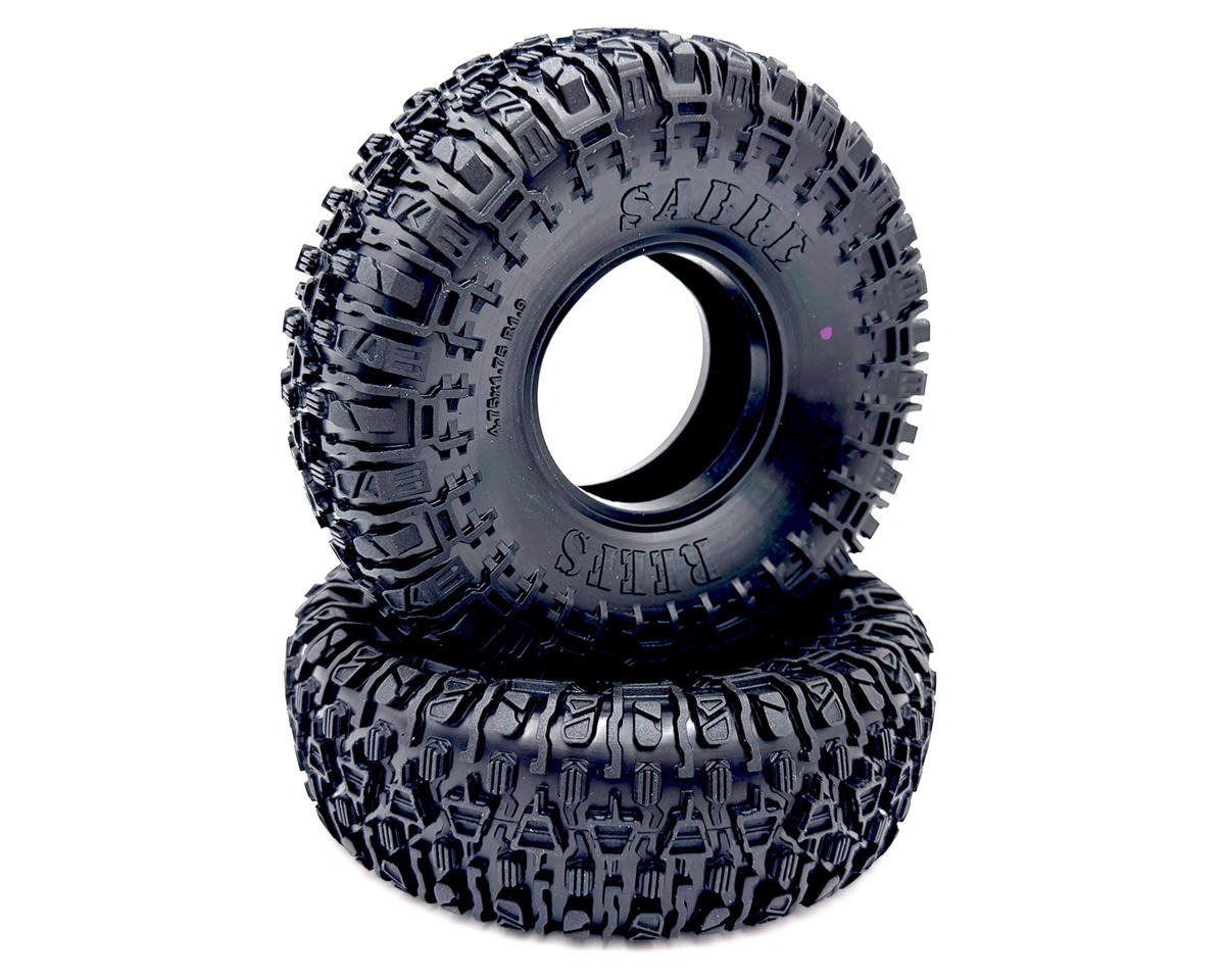 Reefs RC SABRE 1.9" Rock Crawler Tires (2) (Pink) w/Foams